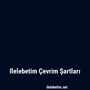 Ilelebetim Çevrim Şartları